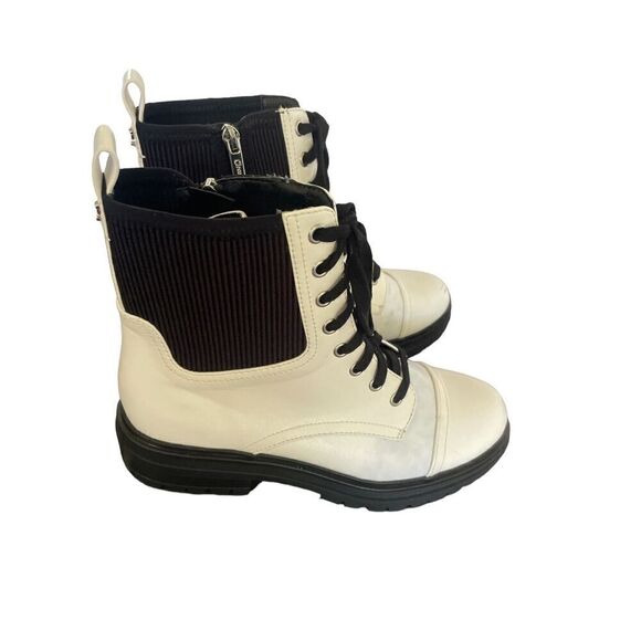 Circus by Sam Edelman Giovanny White / Black Combat Boot 9M Moto Boot/ Winter - Picture 2 of 10